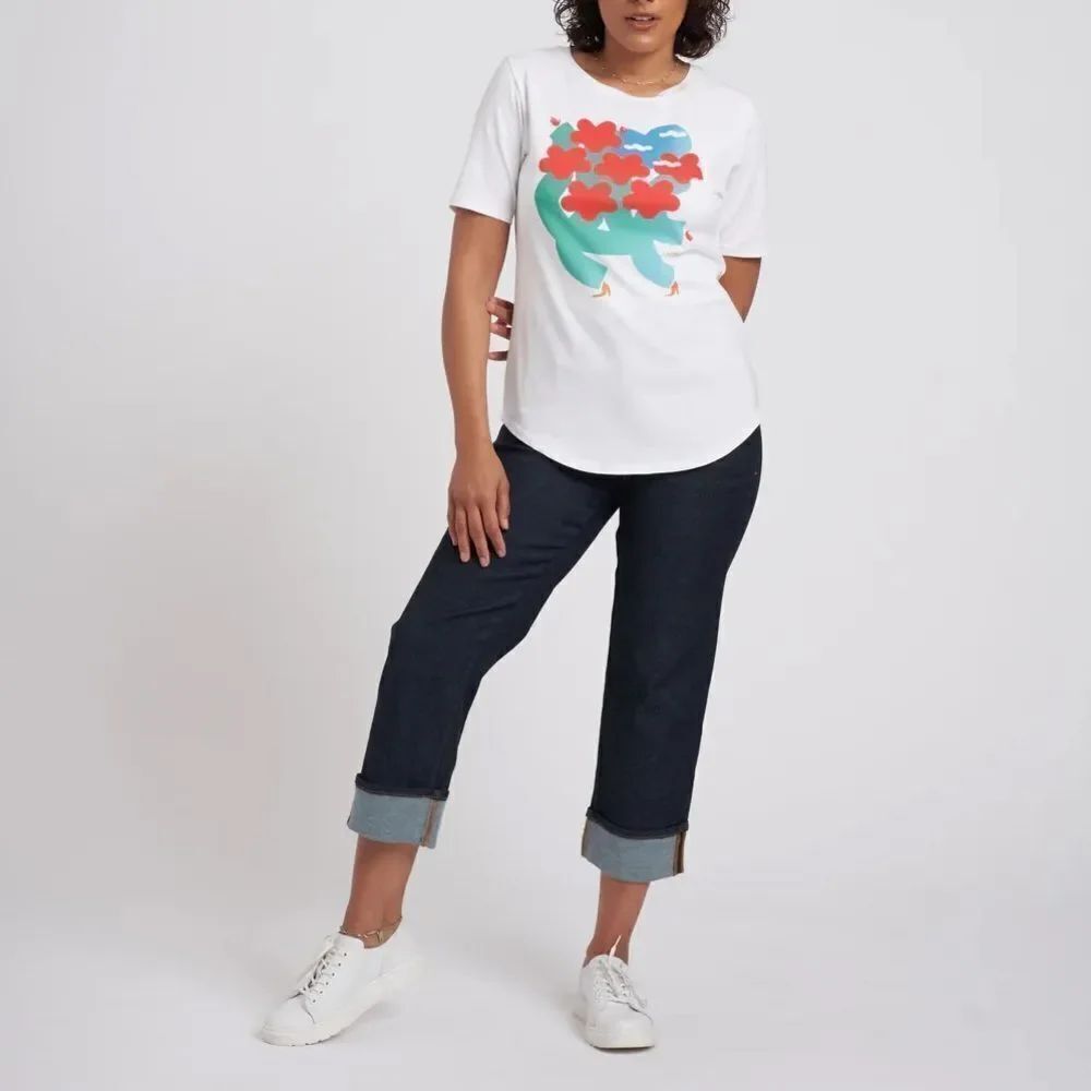 Universal Standard Ever Mothers Tee by Amber Vittoria Size 4XS (00-0)